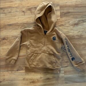 Carhartt Kids Tan Hoodie with Logo